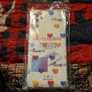 Clear Heart Pattern Phone Case Samsung Galaxy A04E